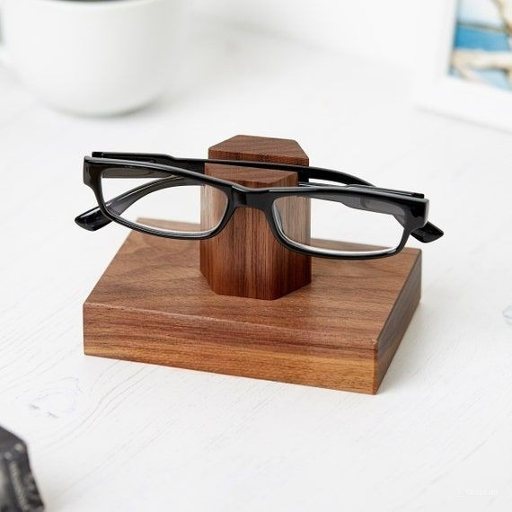 Wooden Eyewear Glasses Holder