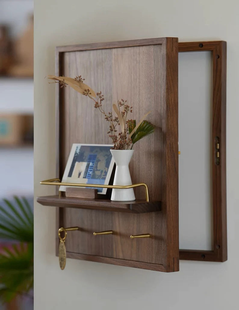 Walnut Electricity Meter Box Cover