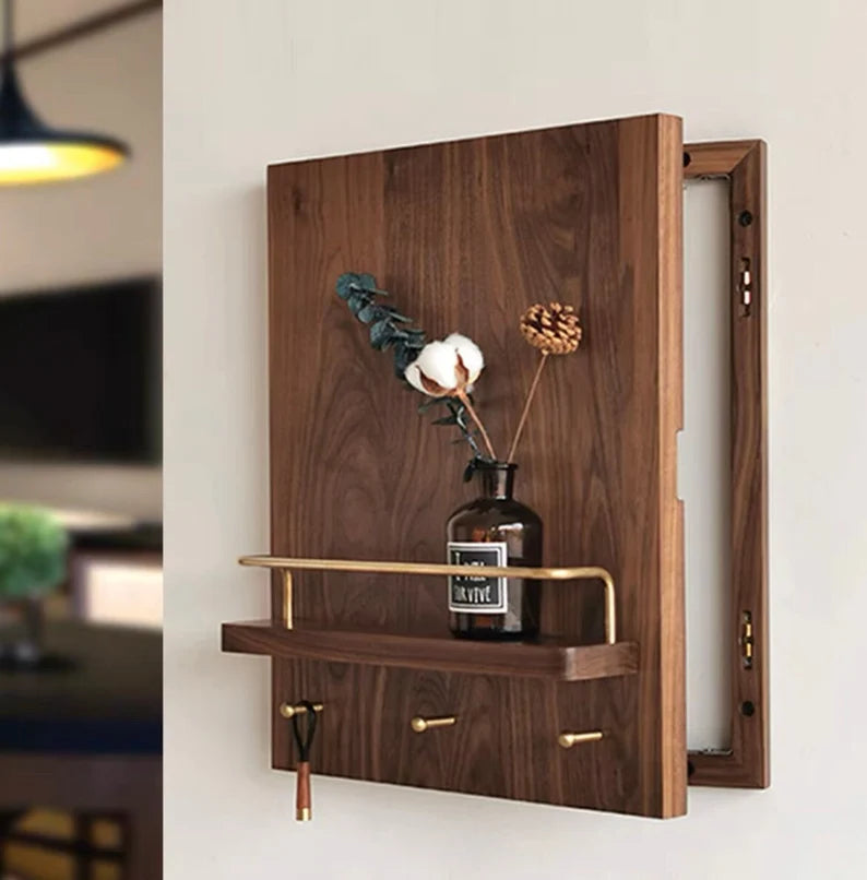 Walnut Electricity Meter Box Cover