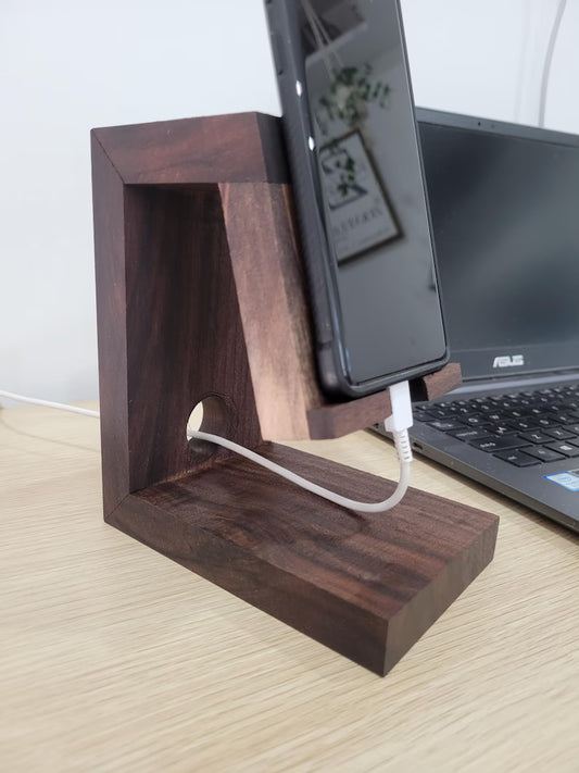 Wood Phone Stand Holder For Desk