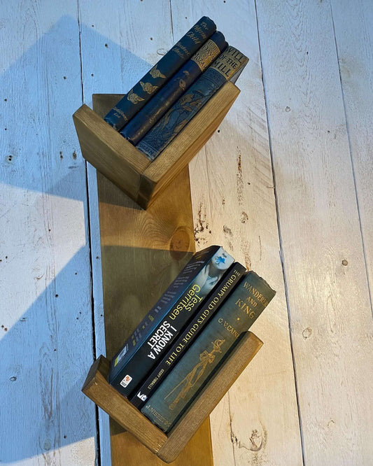Solid Handmade Wood Bookshelf