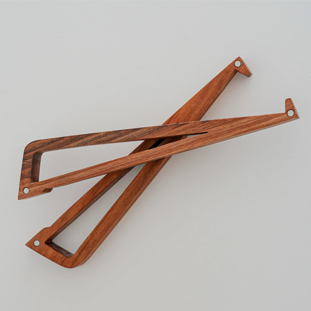 ergonomic wooden laptop stand for desk
