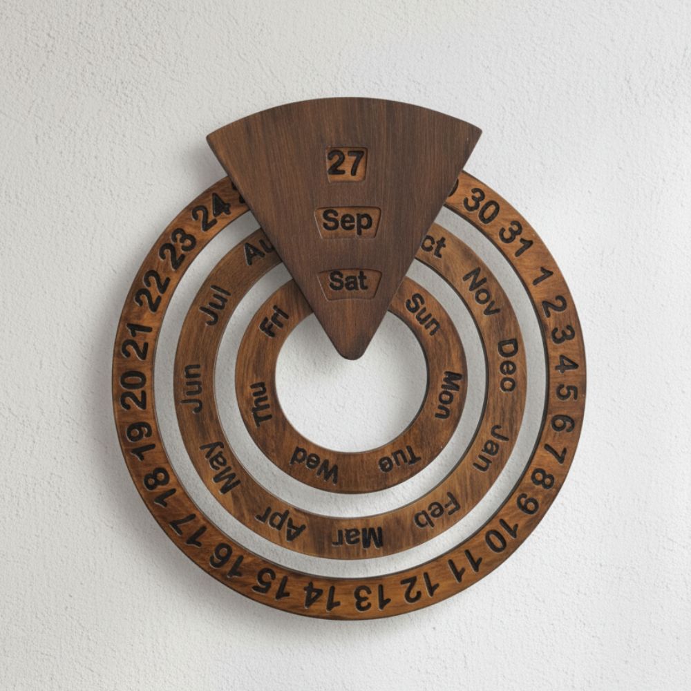 wooden perpetual calendar buy online Pakistan