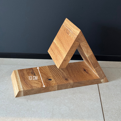 Wooden Triangle Book Holder