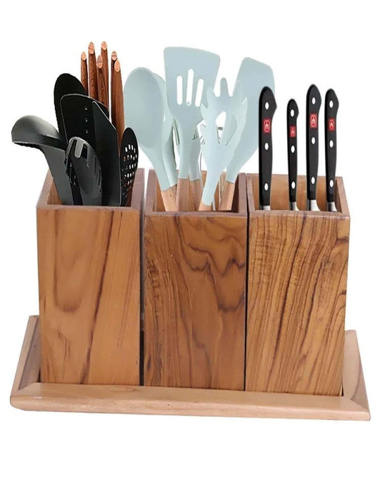Wooden Spoon Holder