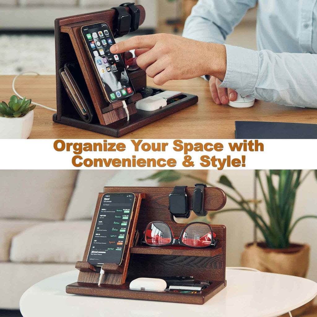 wooden docking station for men
