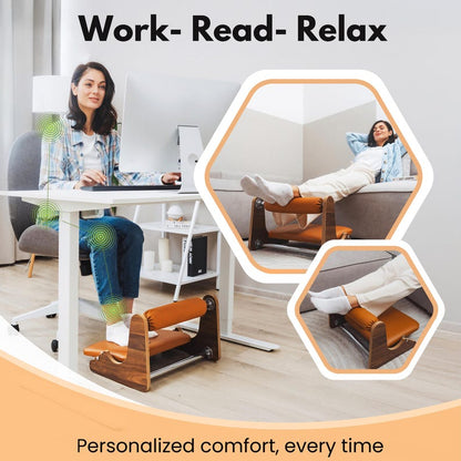 Adjustable Ergonomic Under Desk Footrest for Office & Home