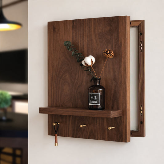 Walnut Electricity Meter Box Cover