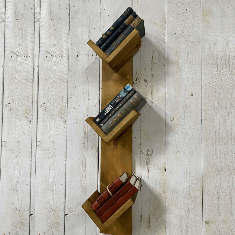 Solid Handmade Wood Bookshelf
